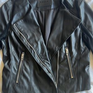 Faux Leather Moto Jacket